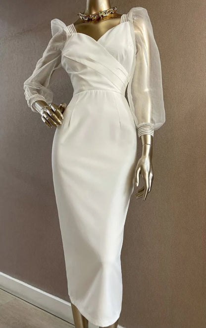 Aimishang Elegant Long Sleeves Prom Dress Charming Evening Party Dress Women's Dresses Cocktail Dress