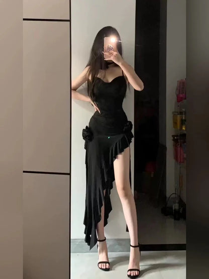 Aimishang Sheath Spaghetti Straps Vacation Beach Dress Lovely Homecoming Dress Charming Graduation Dress Cute Birthday Party Dress