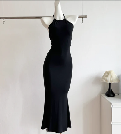 Aimishang Simple Sheath Halter Prom Dress Charming Evening Party Dress Chic Vacation Beach Dress