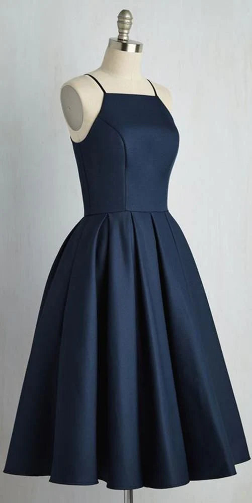 Aimishang Simple Spaghetti Straps Homecoming Dress Short Party Dress Summer Graduation Dress Cocktail Dress