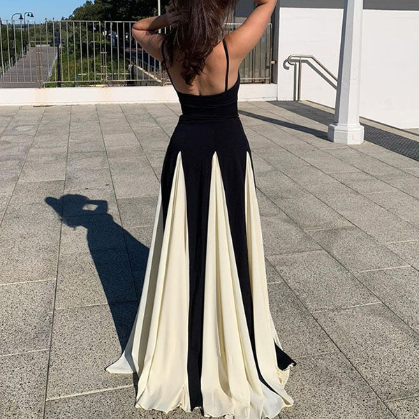 Aimishang Elegant Spaghetti Strap Maxi Dress Long Prom Dress Charming Evening Party Dress Women's Dresses