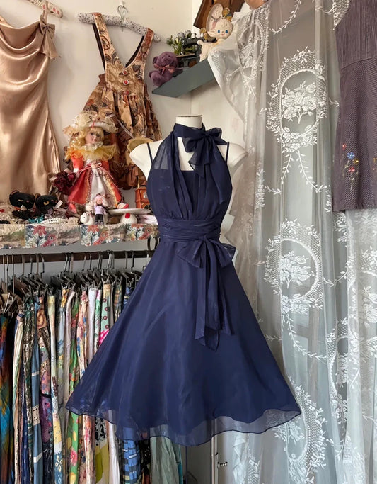 Aimishang Elegant A Line Halter Sleeveless Prom Dress Chic Homecoming Dress Lovely Party Dress Sweetheart Cocktail Dress