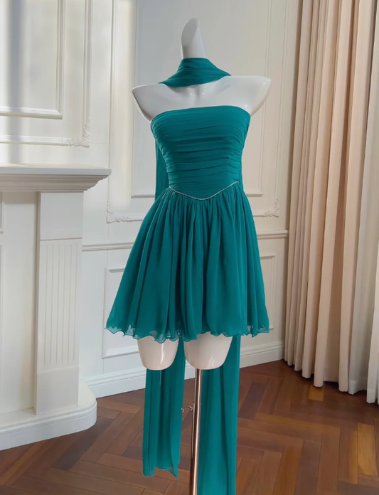 Aimishang Sweetheart A Line Strapless Short Prom Dress Cute Homecoming Dress Lovely Party Dress