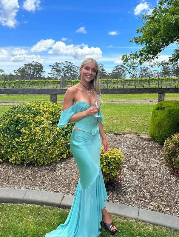 Aimishang Off Shoulder 2 Pieces Party Dress Wedding Guest Dress Charming Evening Dress Wholesale