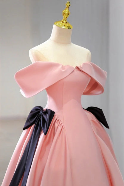 Aimishang Elegant A-Line Off Shoulder Long Prom Dress Evening Dress Birthday Party Dress With Bow(s)
