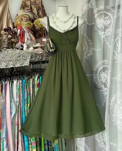 Aimishang Elegant A Line Spaghetti Straps Prom Dress Chic Homecoming Dress Lovely Party Dress Sweetheart Cocktail Dress No With Neck accessories