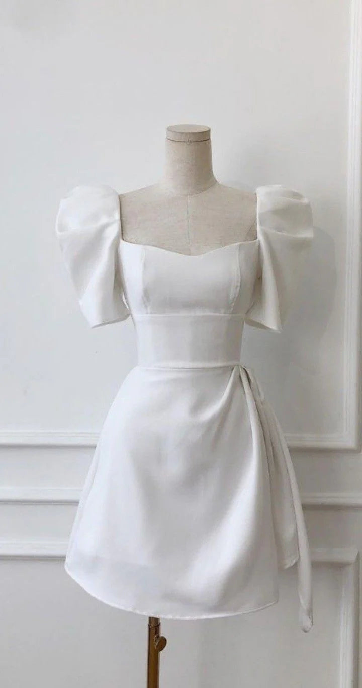 Aimishang Elegant Short Sleeves Homecoming Dress Charming Party Dress Cocktail Dress