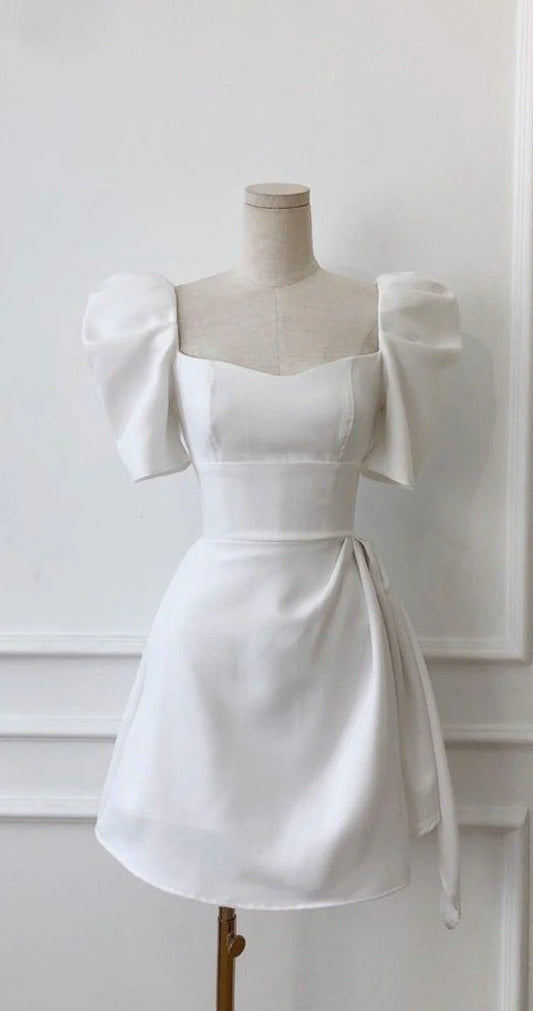 Aimishang Elegant Short Sleeves Homecoming Dress Charming Party Dress Cocktail Dress
