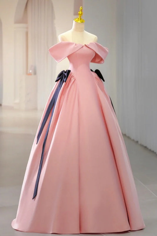 Aimishang Elegant A-Line Off Shoulder Long Prom Dress Evening Dress Birthday Party Dress With Bow(s)