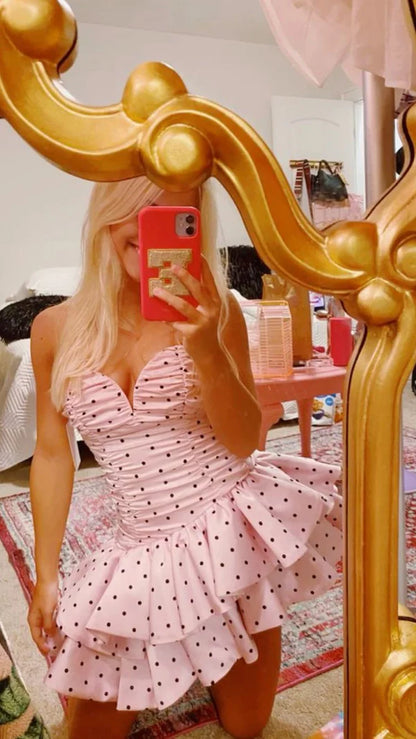Aimishang Cute Homecoming Dress Party Dress Summer Graduation Dress Mini Dress