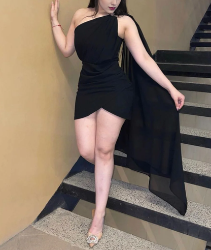 Aimishang Elegant One Shoulder Homecoming Dress Sweetheart Birthday Party Dress Graduation Dress Prom Dress