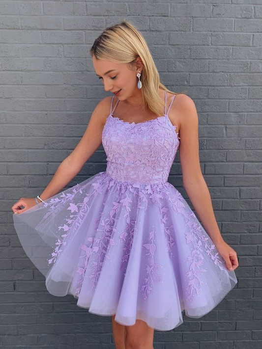 Aimishang Sweetheart A Line Homecoming Dress Lovely Graduation Dress Short Prom Dress Birthday Party Dress with Appliques