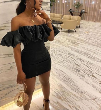 Aimishang Charming Sheath Off Shoulder Homecoming Dress Sexy Graduation Dress Short Prom Dress Birthday Party Dress