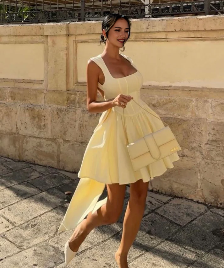 Aimishang Sweetheart A Line Homecoming Dress Lovely Graduation Dress Short Charming Birthday Party Dress With Bow