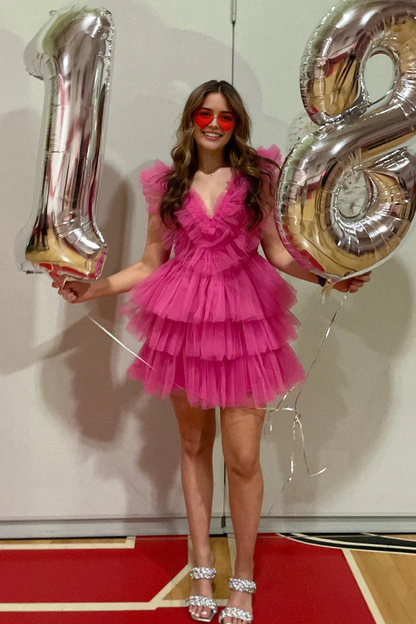 Aimishang V Neck Homecoming Dress Sweetheart Graduation Dress Charming Birthday Party Dress