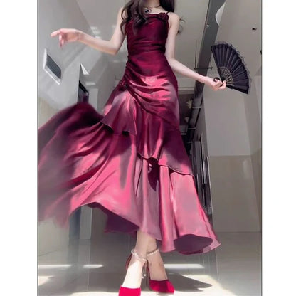 Aimishang Elegant A line Long Prom Dress Formal Dress Evening Gown Charming Party Dress