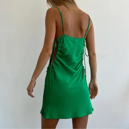 Aimishang Sweetheart Green Casual Dress Homecoming Dress Simple Graduation Dress Short Charming Birthday Party Dress