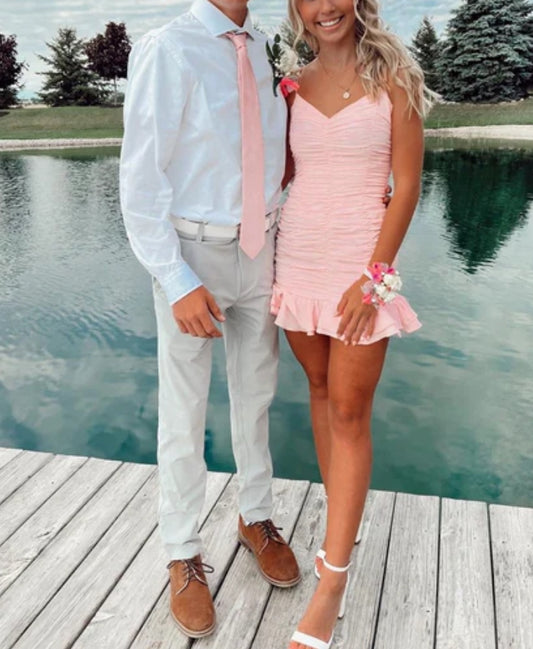 Aimishang Cute Sleeveless Homecoming Dress Charming Party Dress Short Graduation Dress