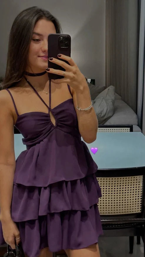 Aimishang Cute Halter Homecoming Dress Charming Birthday Dress Party Dress Graduation Dress Short Prom Dress