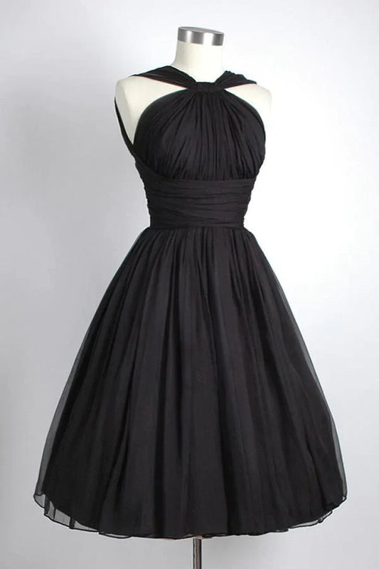 Aimishang Vintage A Line Sleeveless Homecoming Dress Simple Graduation Dress Short Prom Dress Birthday Party Dress