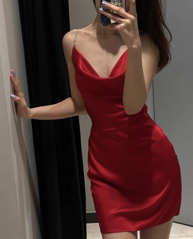 Aimishang Sexy Sleeveless Homecoming Dress Fashion Birthday Party Dress Graduation Dress Short Prom Dress