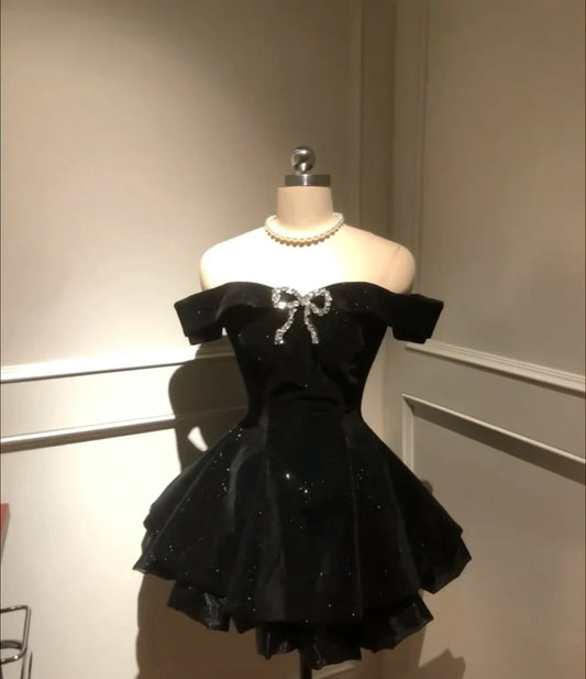 Aimishang Sweet A Line Off The Shoulder Short Prom Dress Cute Homecoming Dress Lovely Birthday Party Dress
