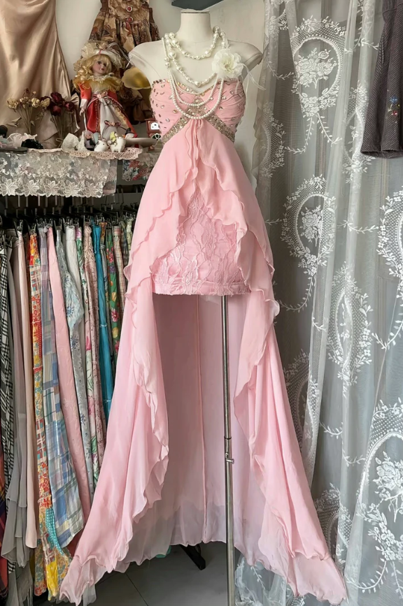 Aimishang Sweetheart Strapless Prom Dress Charming Homecoming Dress Lovely Birthday Party Dress No With Neck accessories