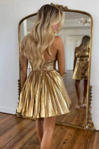 Aimishang Fashion A Line Halter Homecoming Dress Charming Graduation Dress Chic Birthday Party Dress