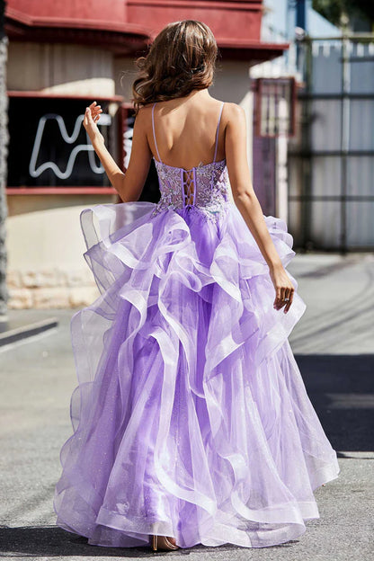 Wholesale Prom Dresses Elegant Evening Dress Ruffle Ruched Long Tulle Dress