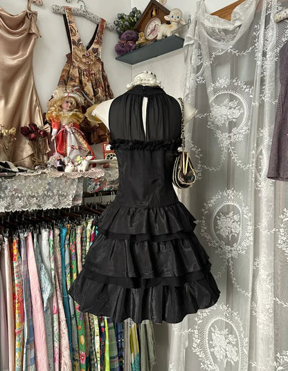 Aimishang Elegant A Line Sleeveless Tiered Short Prom Dress Chic Homecoming Dress Lovely Party Dress No With Neck accessories