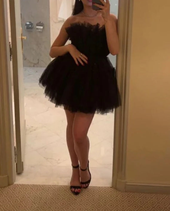 Aimishang Chic Tulle A Line Homecoming Dress Cute Birthday Dress Party Dress Graduation Dress Short Prom Dress
