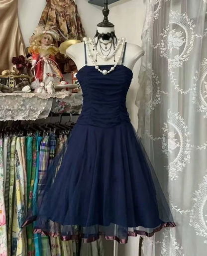 Aimishang Elegant A Line Spaghetti Straps Sleeveless Prom Dress Chic Homecoming Dress Lovely Party Dress Sweetheart Cocktail Dress No With Neck accessories