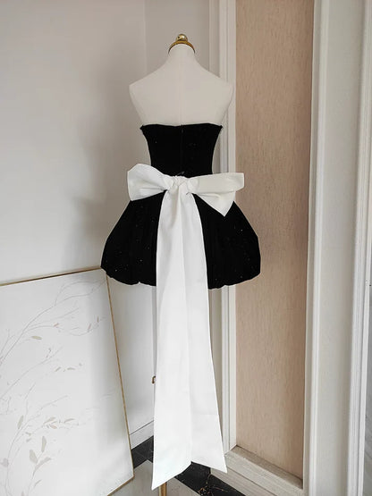 Aimishang Elegant A Line Strapless Short Prom Dress Lovely Homecoming Dress Charming Graduation Dress Cute Birthday Party Dress