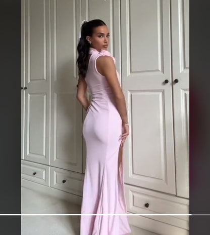 Aimishang Elegant Mermaid Long Pink Prom Dress Charming Evening Party Dress