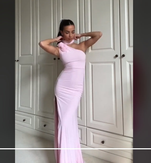 Aimishang Elegant Mermaid Long Pink Prom Dress Charming Evening Party Dress