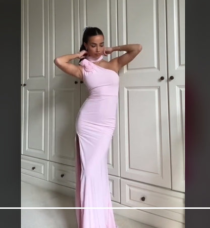 Aimishang Elegant Mermaid Long Pink Prom Dress Charming Evening Party Dress