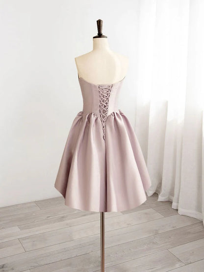 Aimishang Chic A-Line V Neck Homecoming Dress Simple Graduation Dress Short Charming Birthday Party Dress