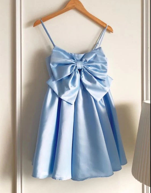 Aimishang Cute A Line Sleeveless Homecoming Dress Sweetheart Graduation Dress Short Prom Dress Birthday Party Dress With Bow
