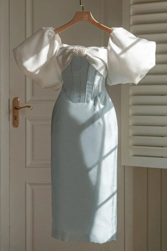 Aimishang Chic Cocktail Dress Homecoming Dress With Sleeves Sweetheart Graduation Dress Charming Birthday Party Dress