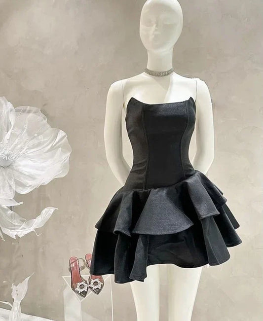 Aimishang Elegant Strapless Homecoming Dress Cute Birthday Dress Party Dress Graduation Dress Short Prom Dress
