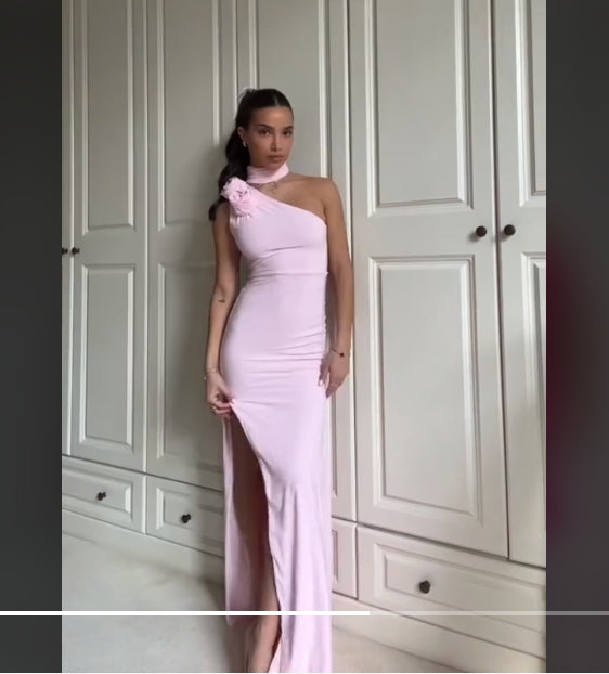 Aimishang Elegant Mermaid Long Pink Prom Dress Charming Evening Party Dress