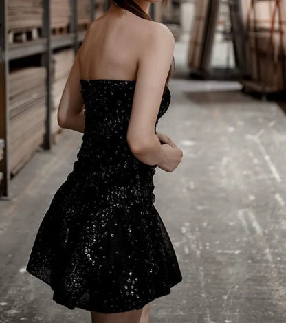 Aimishang Charming Sparkly Homecoming Dress Sexy Graduation Dress Short Prom Dress Birthday Party Dress