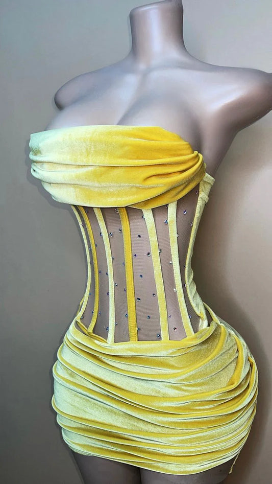 Aimishang Sexy Strapless Short Prom Dress Lovely Homecoming Dress Charming Birthday Party Dress