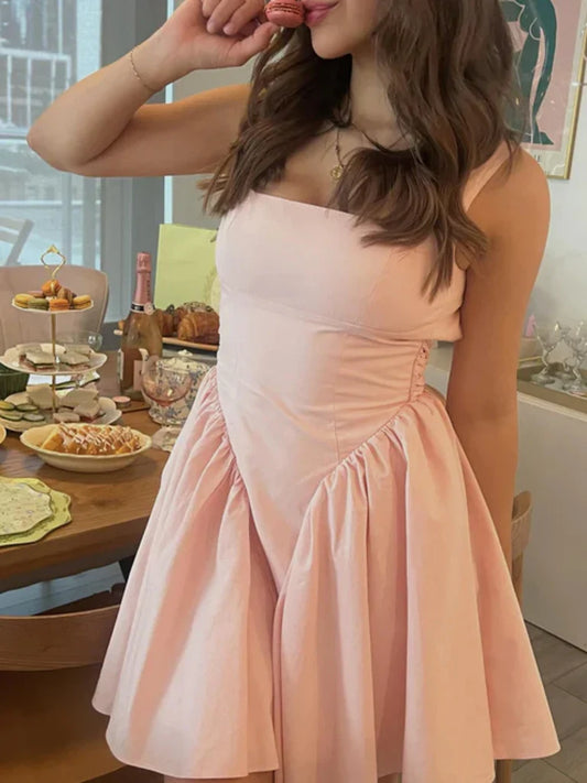 Aimishang Cute Homecoming Dress Open Back Birthday Dress Party Dress Graduation Dress Short Prom Dress