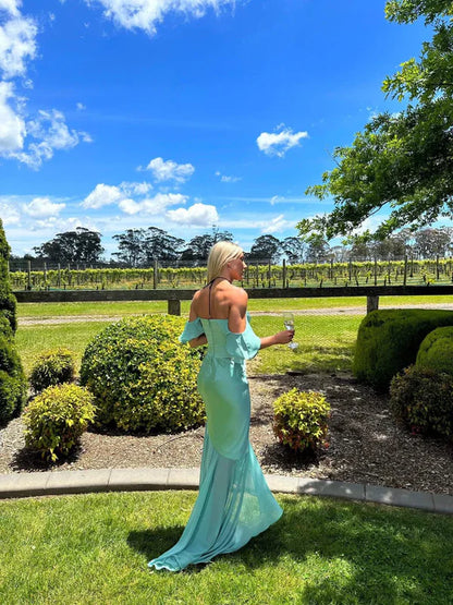 Aimishang Off Shoulder 2 Pieces Party Dress Wedding Guest Dress Charming Evening Dress Wholesale