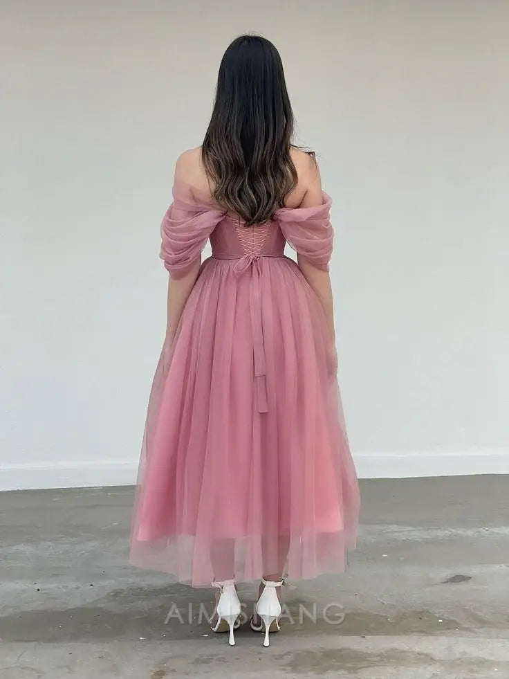 Aimishang A Line Off Shoulder Prom Dress Charming Evening Party Dress Women's Dresses