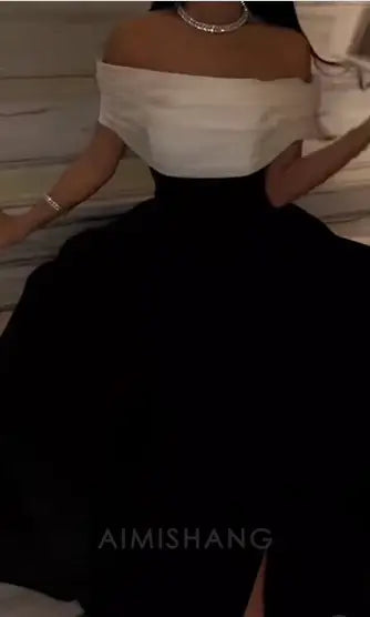 Aimishang Elegant A Line Off Shoulder Long Prom Dress Charming Evening Party Dress Women's Dresses