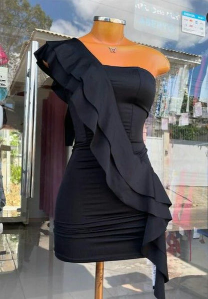 Aimishang Sweetheart One Shoulder Homecoming Dress Lovely Graduation Dress Short Charming Birthday Party Dress