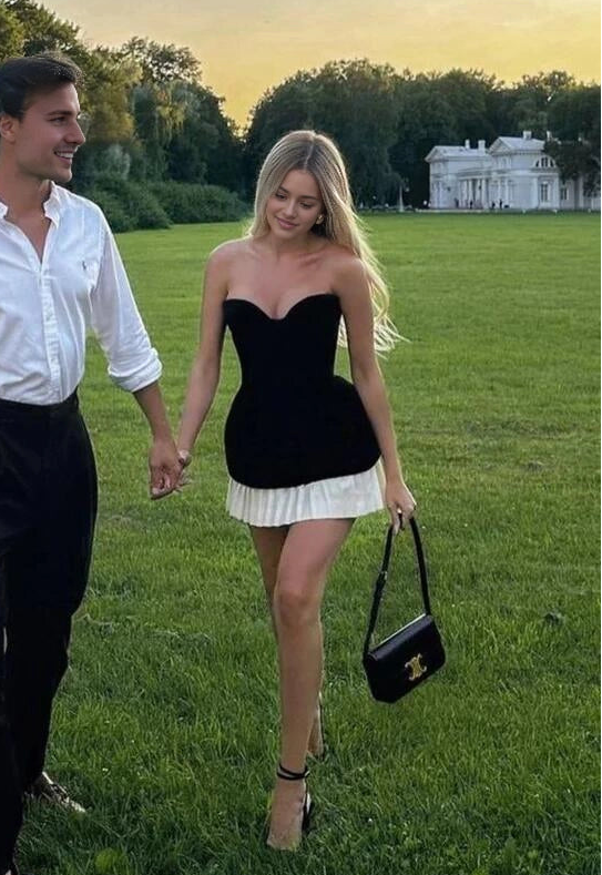 Aimishang Chic Sweetheart Neck Strapless Sleeveless Short/Mini Graduation Party Dress Fashion Summer Homecoming Dress