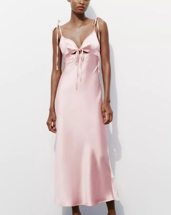 Aimishang Sheath Cut Out Simple Formal Dress Charming Satin Evening Party Dress